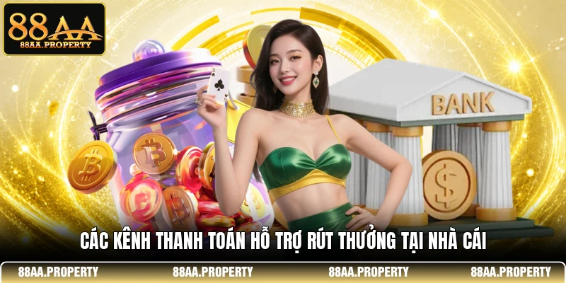 Các kênh thanh toán hỗ trợ rút thưởng tại nhà cái 