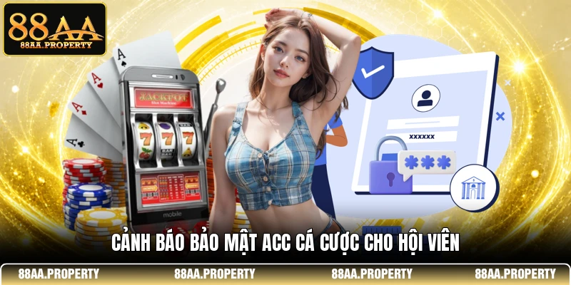 Cảnh báo bảo mật acc cá cược cho hội viên