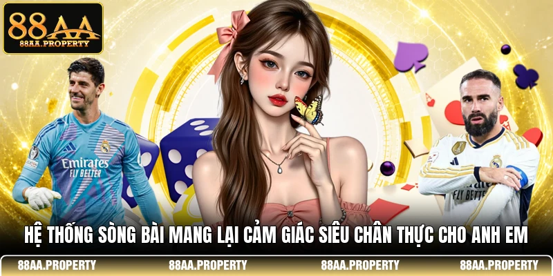 Hệ thống sòng bài mang lại cảm giác siêu chân thực cho anh em