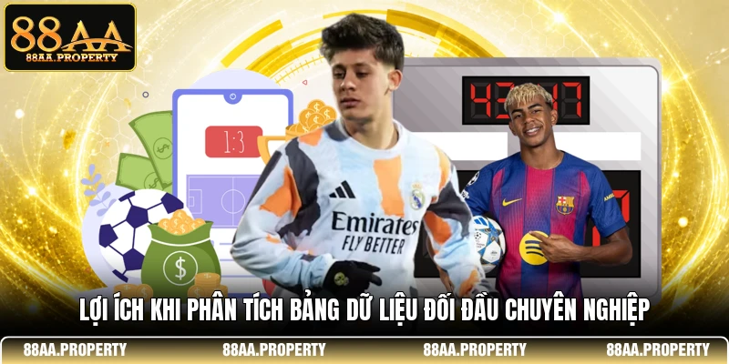 Lợi ích khi phân tích bảng dữ liệu đối đầu chuyên nghiệp